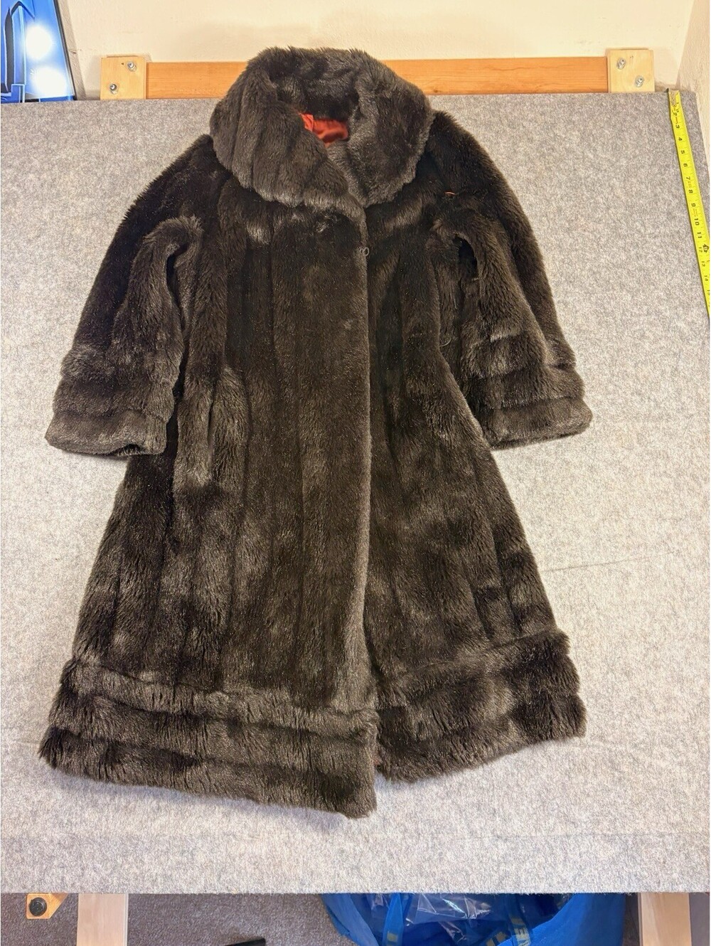 Vintage Mar-Del By Rice Faux Fur Coat Size Large